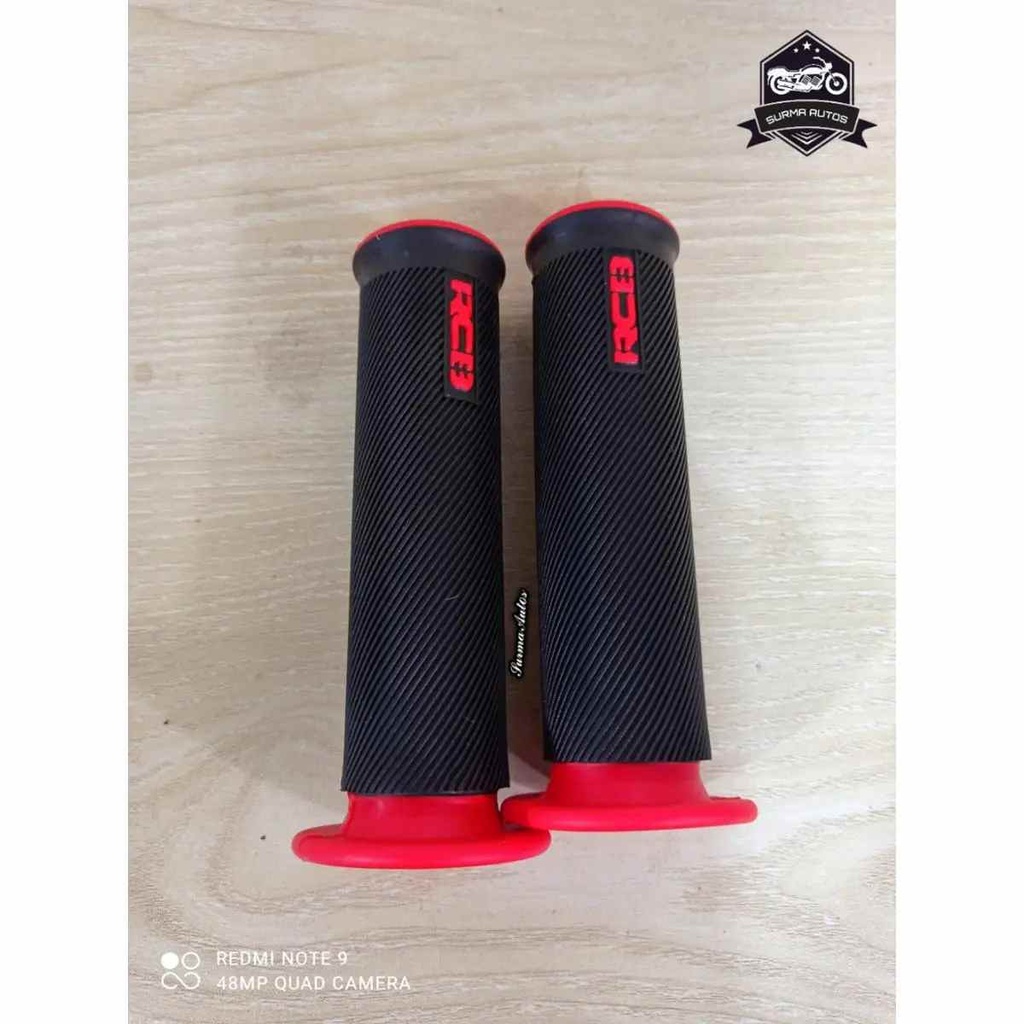 RCB RUBBER HANDLE GRIP (Red)