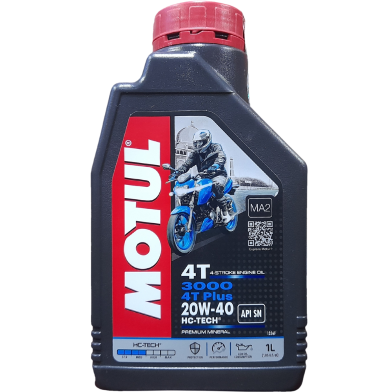 MOTUL 3000 4T Plus Mineral 20W40 Motor-Cycle Engine Oil 1 Liter