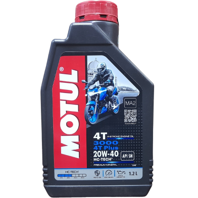 Motul 3000 4t plus Mineral 20w40 Motor-Cycle Engine Oil 1.2L