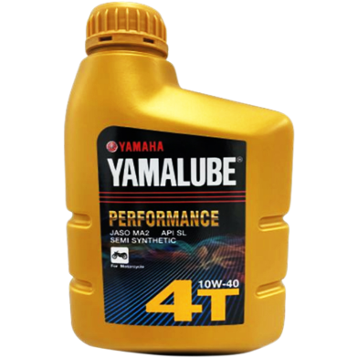 Yamalube 10W-40 Semi-Synthetic Engine Oil for Yamaha Motorcycles