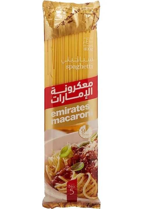 EMIRATES MACARONI SPAGHETTI CORRUGATED PASTA 400G