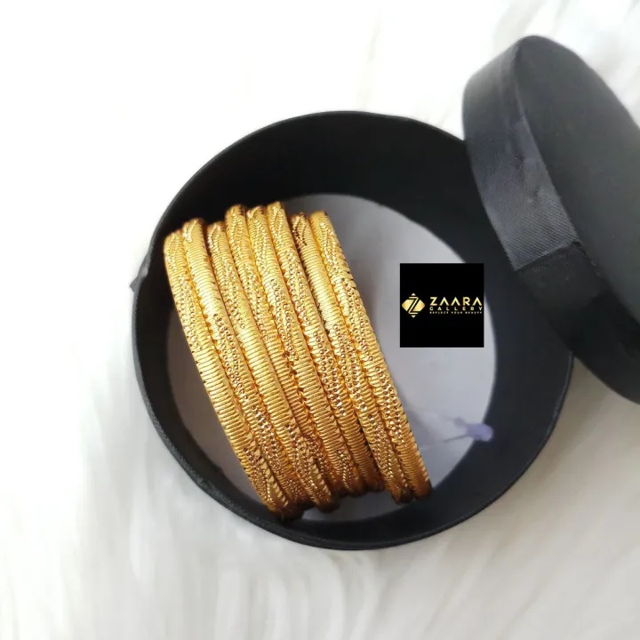 City Gold Bangles/ Gold Plated Bangles For Women - 8 pieces (Imported) M-CT4033 - Bangles