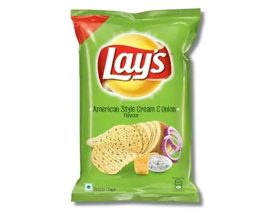 Lays American Style Cream & Onion Chips 22(±)1gm