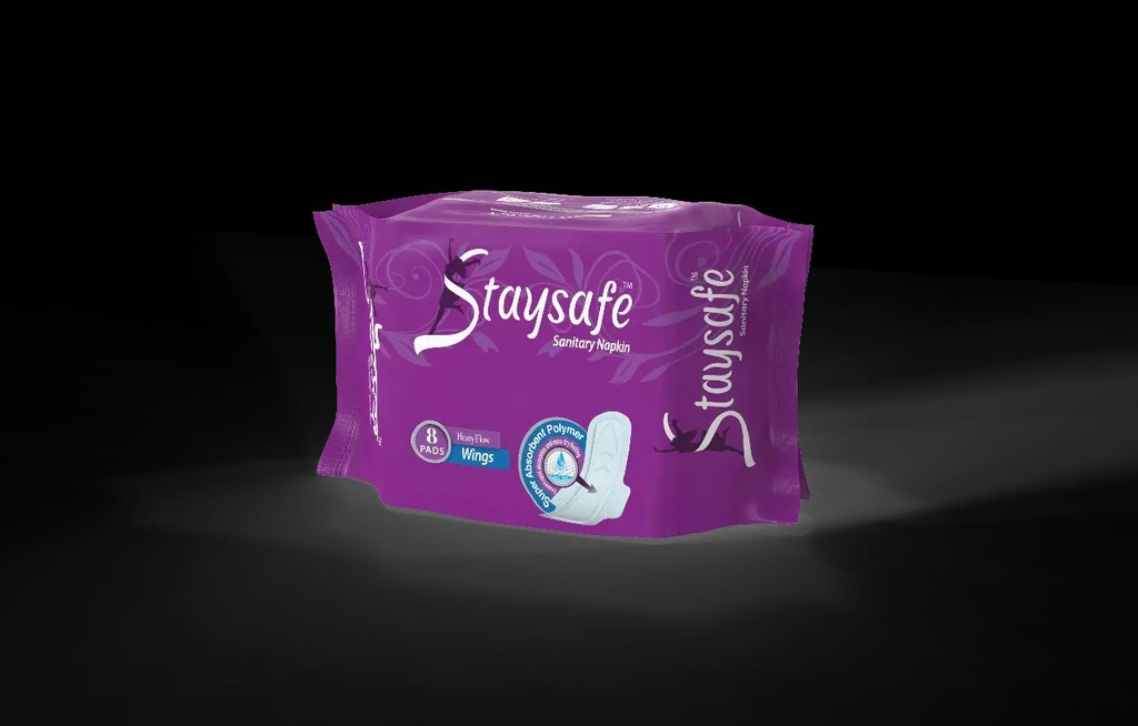 Sanitary Napkin Heavy Flow Wings- 08 pad