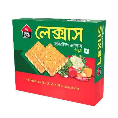 Bisk Club Lexus Vegetable Crackers Biscuit 192 gm