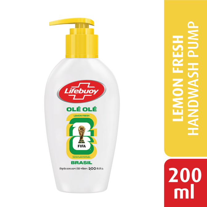 Lifebuoy Handwash Lemon Fresh Pump 200ml (FIFA)