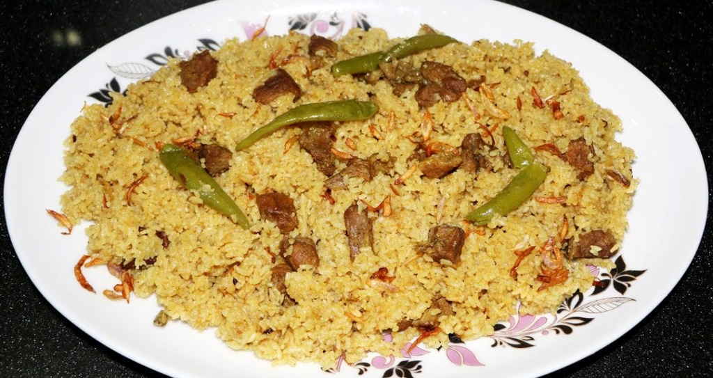 খাসির তেহেরি ফুল প্লেট