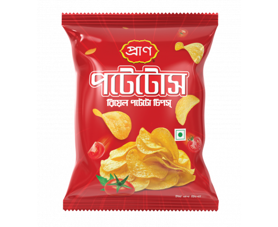 Pran Potatos Chips Tom N Tino- 16gm