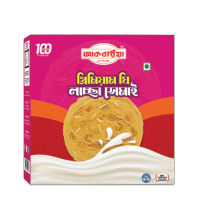 Akboria Premium Ghee Laccha Shemai 425 gm Box - আকবরিয়া প্রিমিয়াম ঘি লাচ্ছা ৪২৫ গ্রাম বক্স