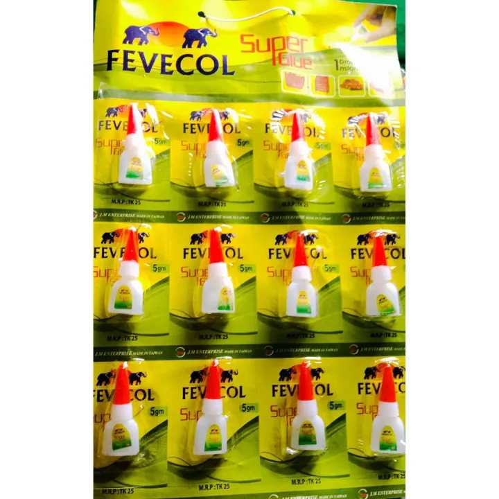 Fevecol super glue (5g) 12 Pcs high Qualityful Product
