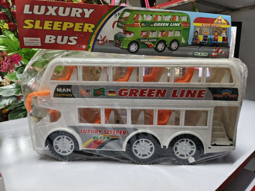 Toy bus for kids double decor