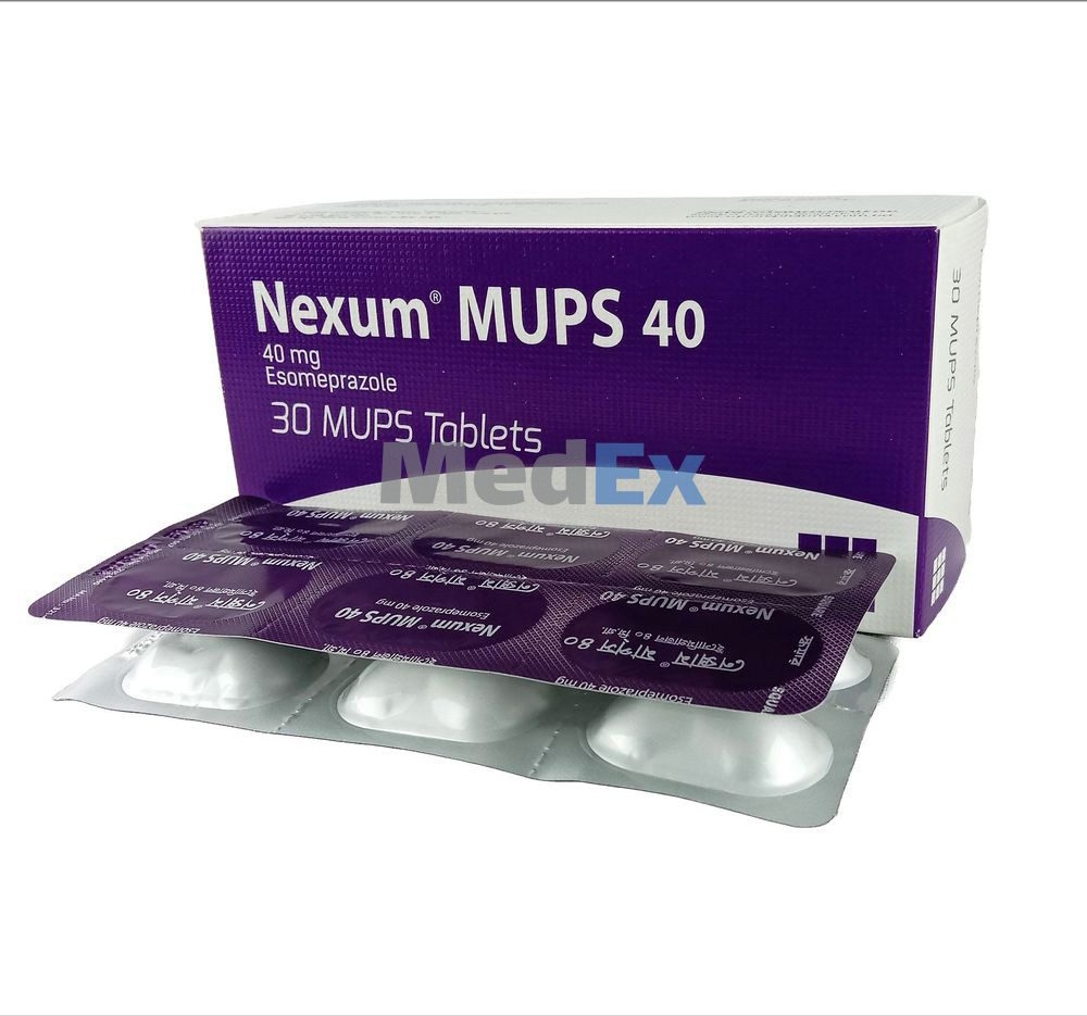 Nexum MUPS Tablet 40 Mg Esomeprazole per Strip