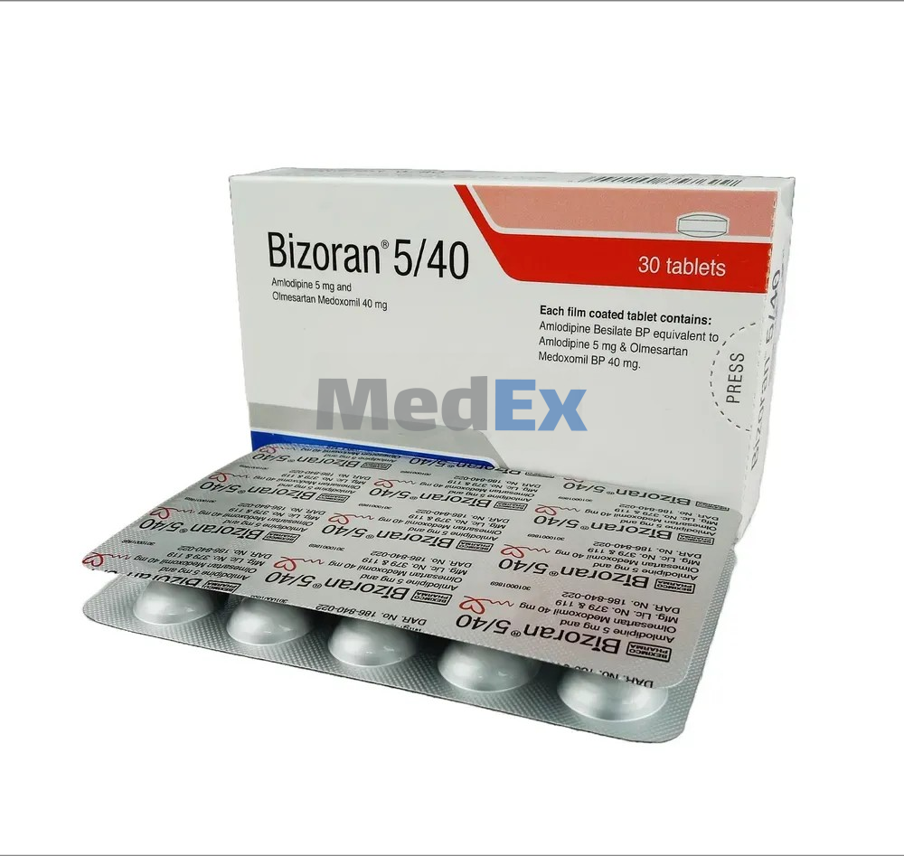 Bizoran tablet 5/40per Strip 20x15