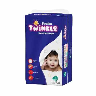 Savlon Twinkle Baby Pant Diaper L 8-15 kg 34 pcs