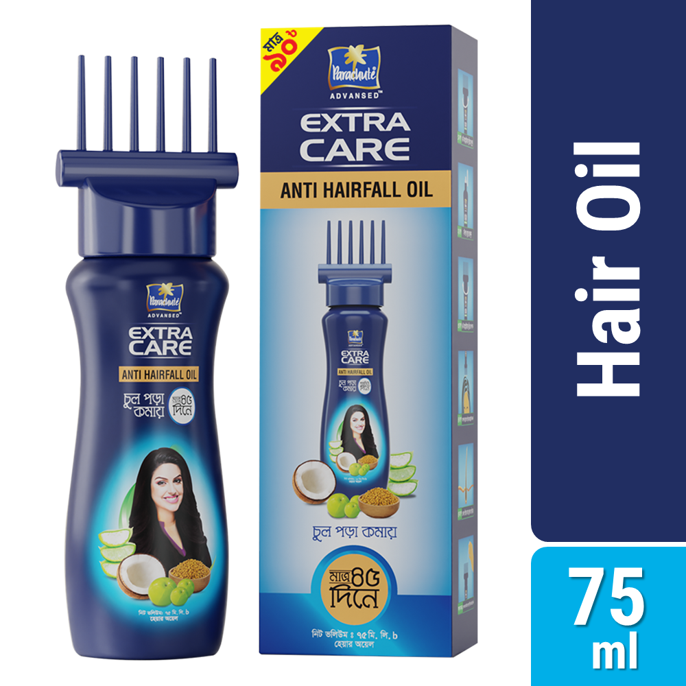Parachute Hair Oil Anti Hairfall Oil Extra Care (Root Applier) Size: 75ml