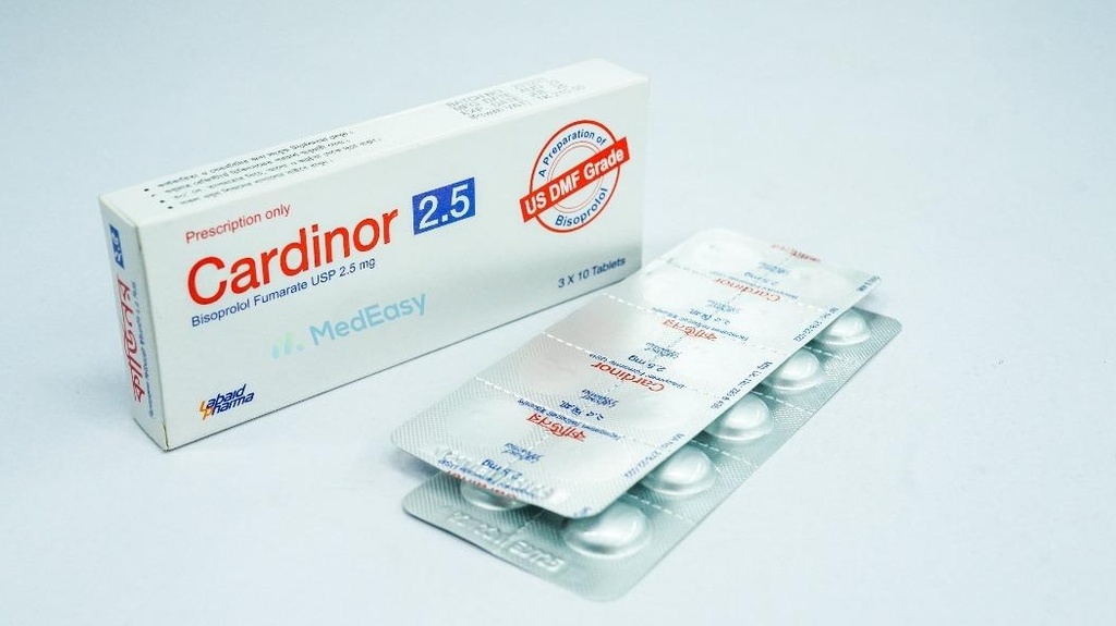 Cardinor2.5 mg Tablet per Strip