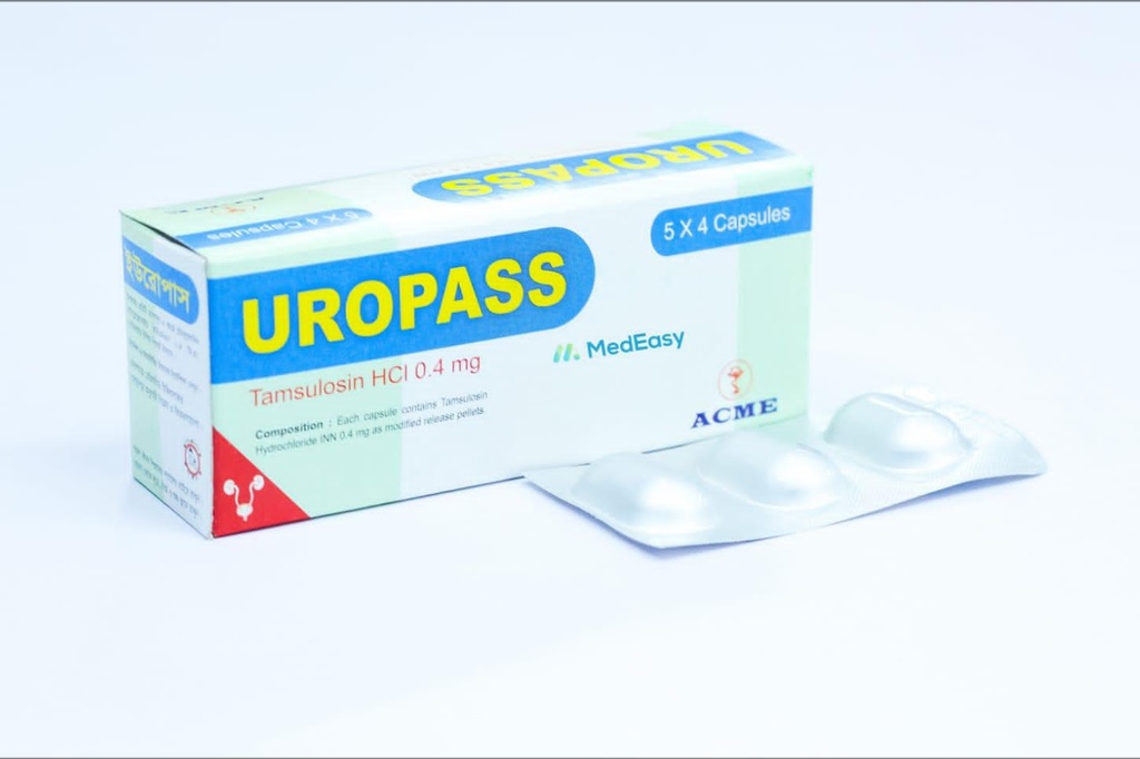 Uropass0.4 mg Capsule per Strip