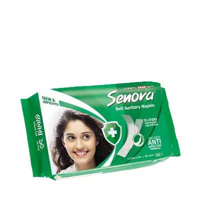 C3 Senora Sanitary Napkin Regular Flow (Belt) 10 pcs