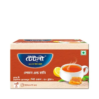 Tetley Tea Bag Lemon & Honey 25 pcs 50 gm