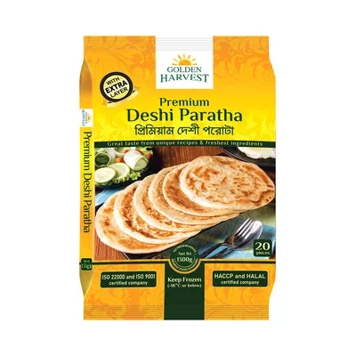 Golden Harvest Premium Deshi Paratha 20 pcs 1300 gm