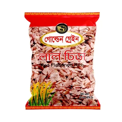 Golden Grain Red Flattened Rice (Lal Chira) 500 gm