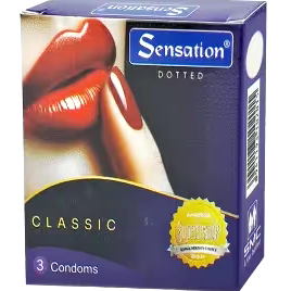 SensetionDotted classic Condom 3 pack