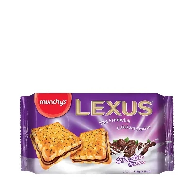 Munchy's Lexus Chocolate Cream Sandwich Cracker 225 gm