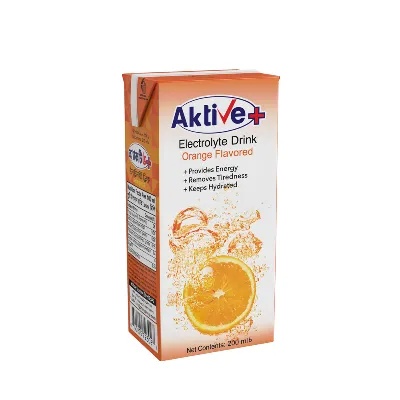 Aktive + Electrolyte Drink Orange Flavored 200 ml