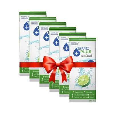 SMC Plus Lemon Electrolyte Drink 250 ml (Combo Pack) 6 pcs