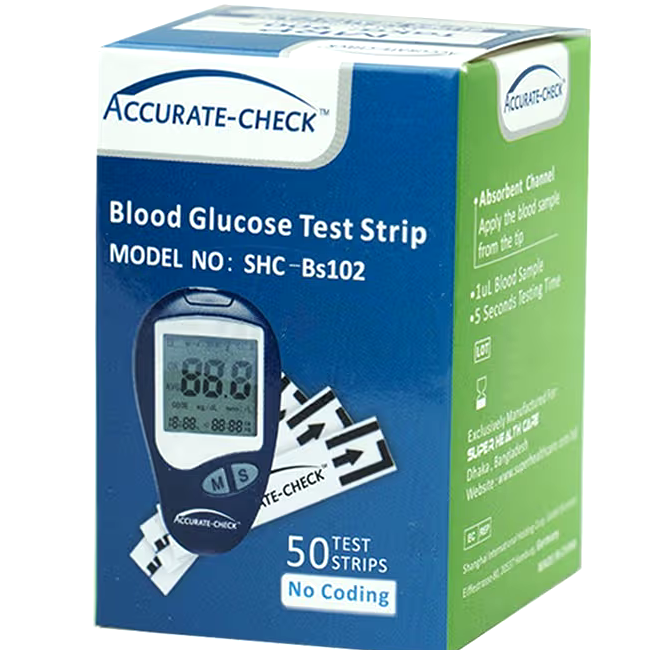 Accurate-Check Blood Glucose Strip 50's Pack