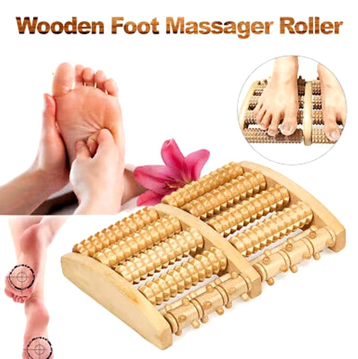 Acu VIP Foot Roller Massager Yoga Sports Fitness Gym Therapy Exerciser Pain Relief For Unisex