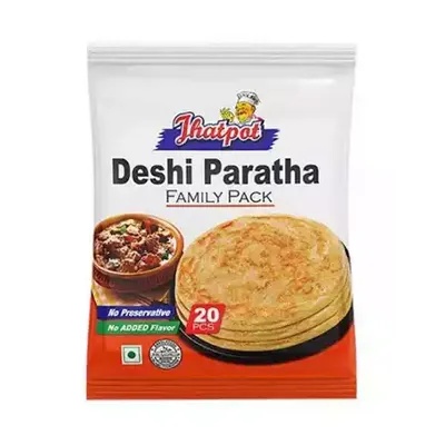 Jhatpot Deshi Paratha Family Pack 1300 gm 20 pcs
