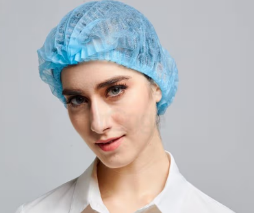 Medical Surgical Head Cap Mop Clip Head Cover/Caps-Sky Blue