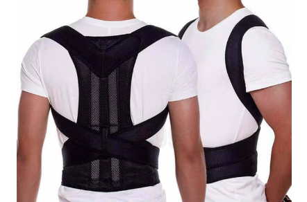 Back Pain Posture Corrector Shoulder Brace Back Support Belt (Free Size)