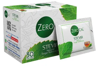 Zero Cal Stevia Natural Sugar Substitute Sachets