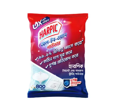 Harpic All-In-One Toilet & Bathroom Cleaning Powder 400 gm