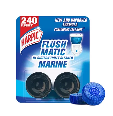 Harpic Flushmatic Marine In-Cistern Toilet Cleaner Blocks 50 gm 2 pcs