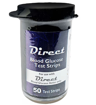 Direct Blood Glucose Test Strip 50's Pack