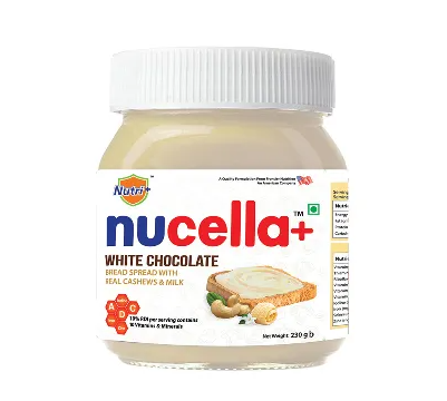 Nucella+ White Chocolate Bread Spread Cashew Nut & Milk 230 gm
