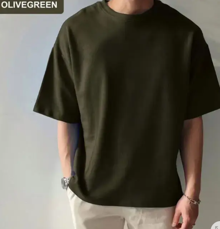 T-Shirt Drop Shoulder for Men-stylish trendy and comfortable cotton / Size M