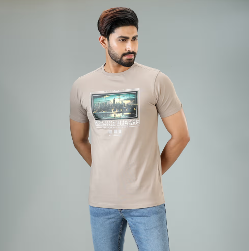 MENS T-SHIRT - SLIM FIT / Size XXL