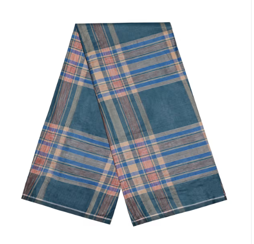 MENS DARK CHECK LUNGI