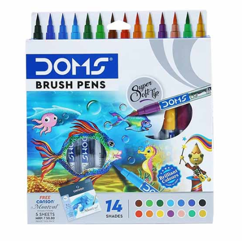 DOMS Brush Pen, 14 Shades