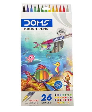 DOMS Brush Pen, 26 Shades