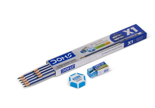 DOMS X1 Pencil, Pack of 10 Pcs