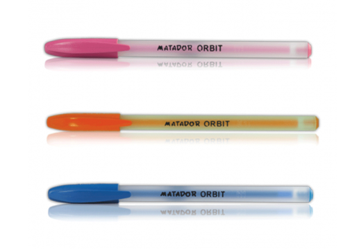 Matador Orbit Ball Pen, Red (Pack of 12)