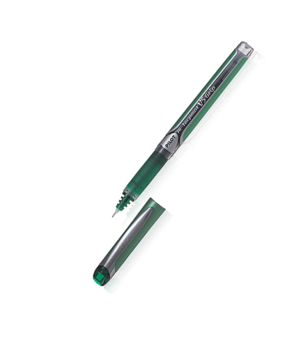 Pilot Hi-Tecpoint Rollerball Pen, Green, Grip, V5