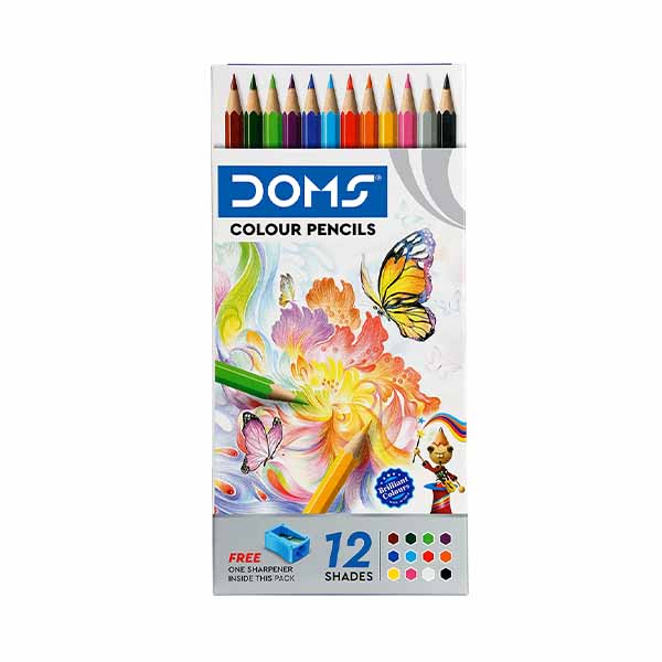 DOMS Color Pencil Full Size, Pack of 12 Pcs