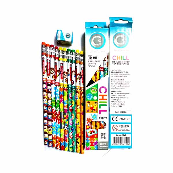 DOMS C3 Chill Pencil, Pack of 10 Pcs
