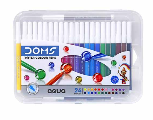 DOMS Aqua Water Color Pen, 24 Shades